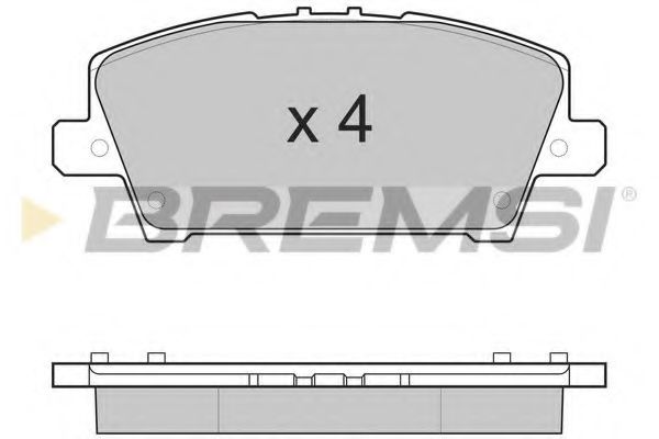 Гальмівні колодки пер. Honda Civic 05- (TRW) FEBIBILSTEIN арт. BP3245