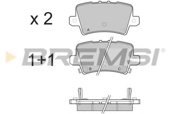 Гальмівні колодки зад. Honda Civic 05- (TRW) ABS арт. BP3246