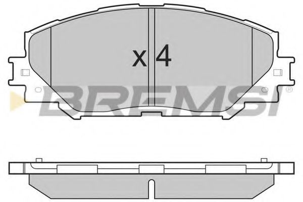 Гальмівні колодки пер. Toyota RAV4 06- (139,1x56x17,5) BLUEPRINT арт. BP3251