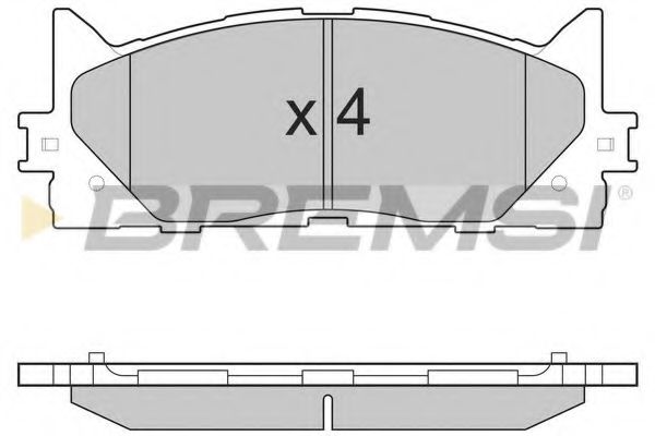 Гальмівні колодки пер. Toyota Camry 06-11 (akebono) TRW арт. BP3253