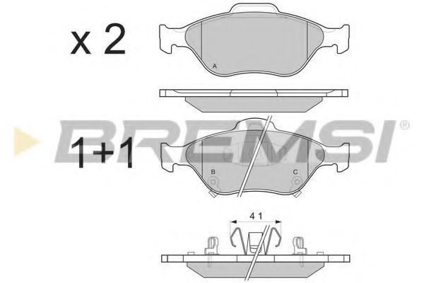 Гальмівні колодки пер. Toyota Yaris 05- (ATE) ATE арт. BP3255