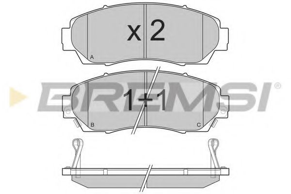 Гальмівні колодки пер. Honda CR-V 07- (akebono) BOSCH арт. BP3258