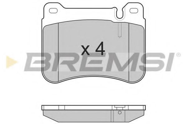 Гальмівні колодки пер. MB W203 00-07 (brembo) ABS арт. BP3265