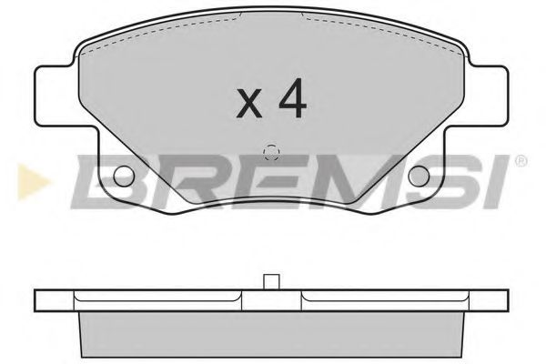 Гальмівні колодки зад. Transit (V347) 06- REMSA арт. BP3275