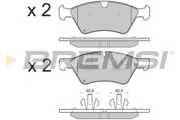 Гальмівні колодки пер. W164 ML/X164 GL 05- MERCEDESBENZ арт. BP3279