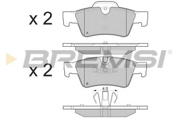 Гальмівні колодки зад. M-class W164 05- (ATE) REMSA арт. BP3280