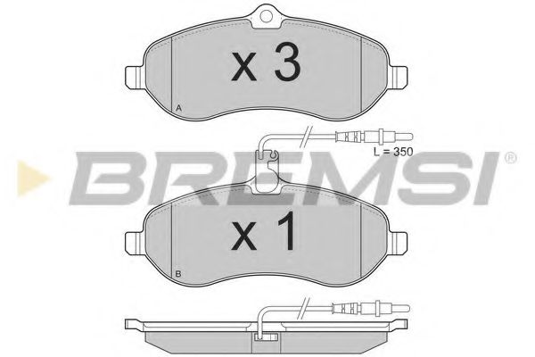 Гальмівні колодки пер. Scudo/Expert 07- BOSCH арт. BP3283