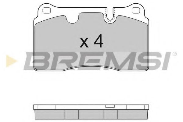 Гальмівні колодки пер. Range Rover 05-12 (brembo) REMSA арт. BP3288