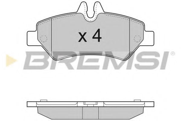 Гальмівні колодки зад. Sprinter/Crafter 06- REMSA арт. BP3293