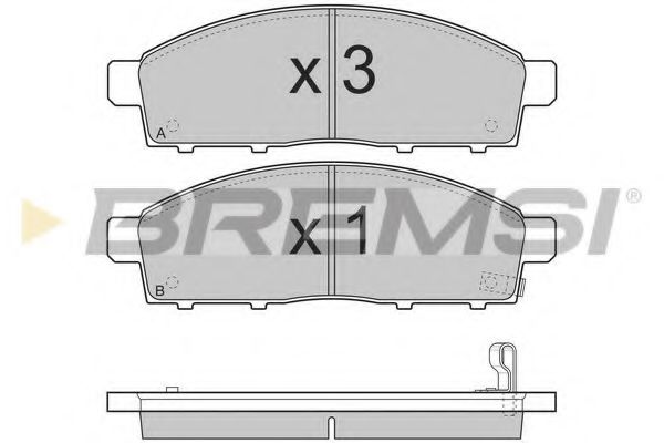 Гальмівні колодки пер. Mitsubishi L200 05-15 (tokico) ICER арт. BP3296