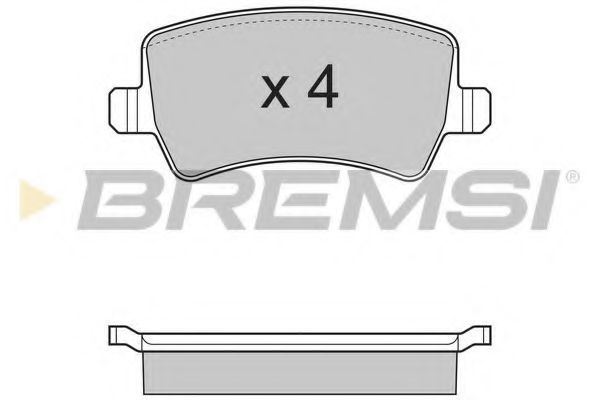 Гальмівні колодки зад. Galaxy/S-Max 06-15 (LUCAS GIRLING) BREMBO арт. BP3298