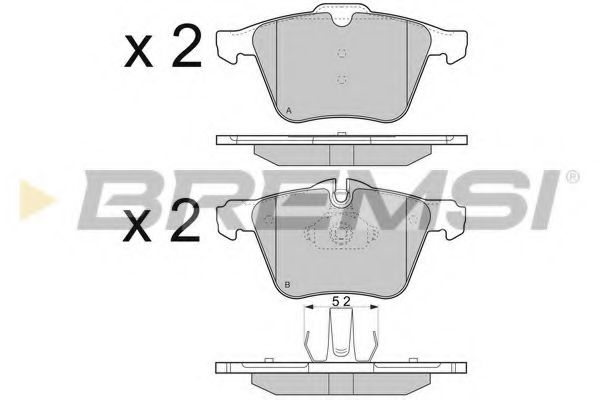 Гальмівні колодки пер. Ford Mondeo 07-15/Volvo S80 06- (ATE) ATE арт. BP3299