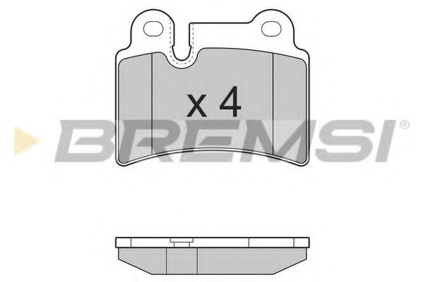 Гальмівні колодки зад. VW Touareg 02-10 (brembo) FERODO арт. BP3302