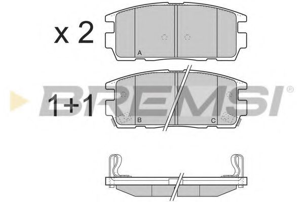 Гальмівні колодки зад. Chevrolet Captiva 06- (akebono) FEBIBILSTEIN арт. BP3304