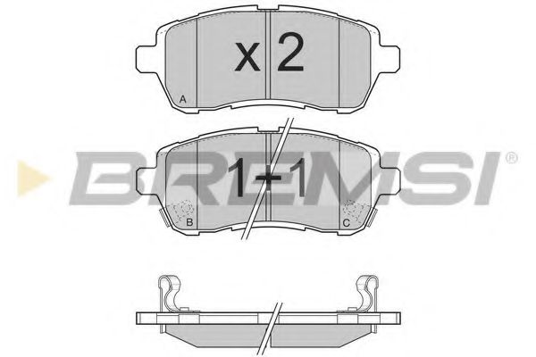 Гальмівні колодки пер. Ford Fiesta VI 08- (TRW) FEBIBILSTEIN арт. BP3316