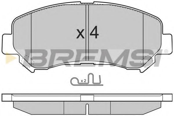 Гальмівні колодки пер. X-Trail/Qashqai 07- BLUEPRINT арт. BP3321