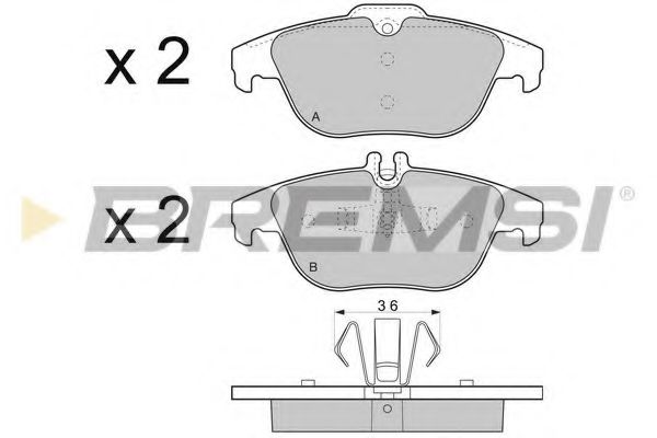 Гальмівні колодки зад. MB W204 1.8-2.3 07- (ATE) BOSCH арт. BP3328