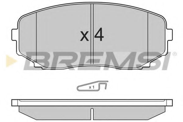 Гальмівні колодки пер. Mazda CX-7/CX-9 07- (sumitomo) TRW арт. BP3332