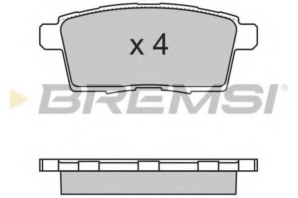 Гальмівні колодки зад. Mazda CX-7/CX-9 07- BLUEPRINT арт. BP3333