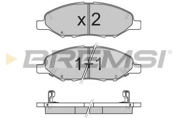 Гальмівні колодки пер. Nissan Micra 03-10/Note 06-12 (sumitomo) BLUEPRINT арт. BP3335