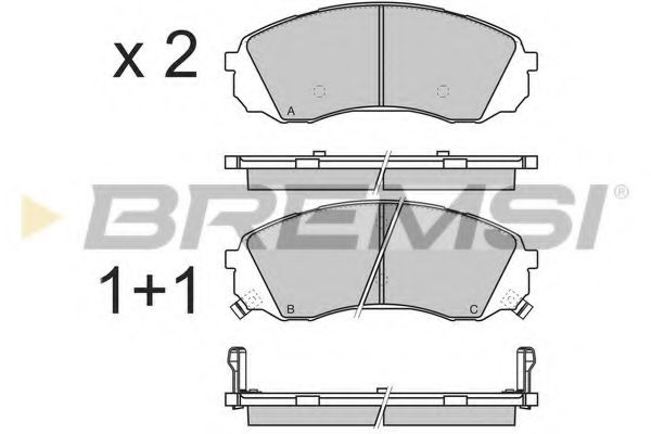 Гальмівні колодки пер. Hyundai H-1 08- (mando) BLUEPRINT арт. BP3336