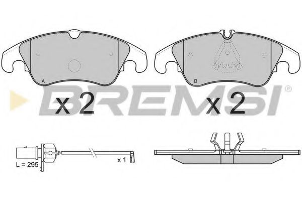 Гальмівні колодки пер. Audi A4/A5/A6/A7/Q7 08- (Lucas) BOSCH арт. BP3347