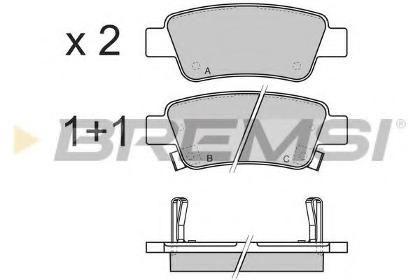 Гальмівні колодки зад. Honda CR-V 07- (bosch) TRW арт. BP3353