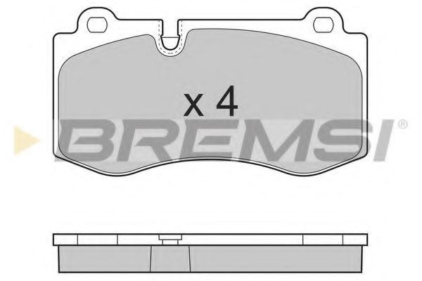 Гальмівні колодки пер. MB W221 05-13 (brembo) ATE арт. BP3362