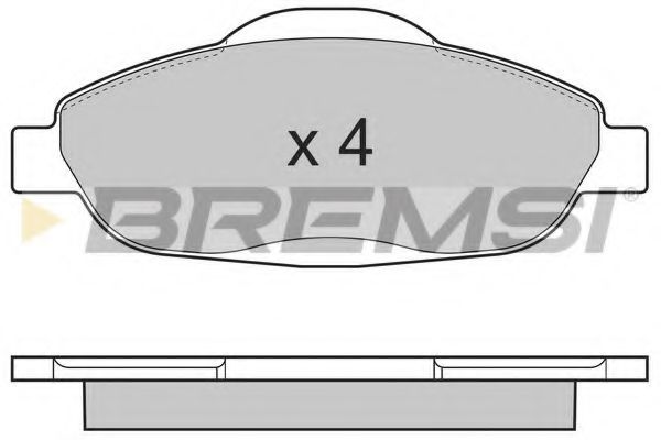 Гальмівні колодки пер. Peugeot 308 07- (Bosch) BLUEPRINT арт. BP3364