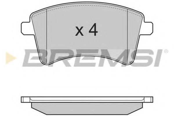 Гальмівні колодки пер. Kangoo 08- (R15/R16) JURID арт. BP3367