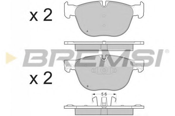 Гальмівні колодки пер. BMW X5/X6 07- (ATE) REMSA арт. BP3371