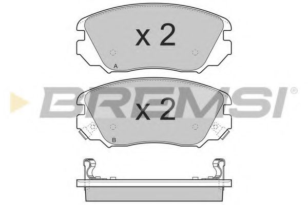 Гальмівні колодки пер. Opel Insignia/Saab 9-5 08- (Mando) ICER арт. BP3376