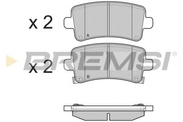 Гальмівні колодки зад. Opel Insignia 08- (TRW) REMSA арт. BP3379