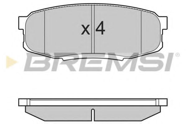 Гальмівні колодки зад. Toyota Land Cruiser 08- (advics) ABS арт. BP3382