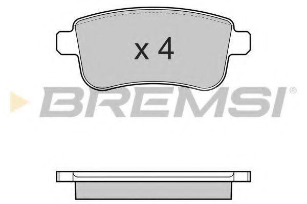Гальмівні колодки зад. Megane III/Fluence 08- ABS арт. BP3384