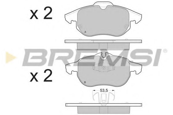 Гальмівні колодки пер. Fiat Croma 05-/Opel Astra H 05-10 (ATE) FERODO арт. BP3402