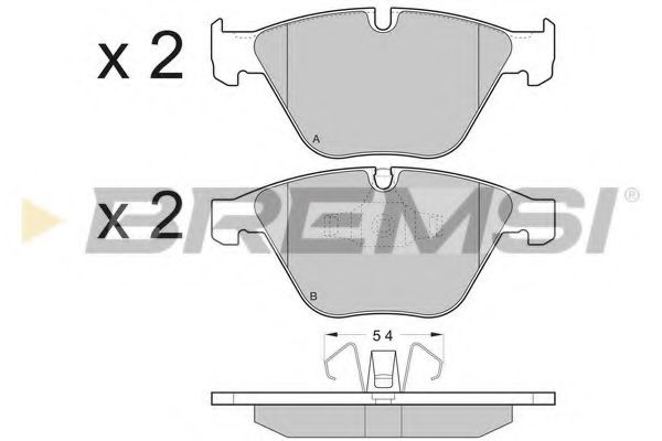 Гальмівні колодки пер. BMW 3 (E90)/5 (E60)/7 (E65) 02-13 (ATE) FEBIBILSTEIN арт. BP3403