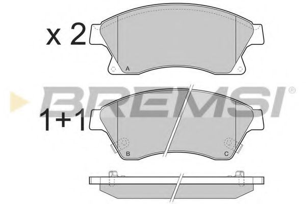 Гальмівні колодки пер. Aveo 11-/Astra J 09- (Bosch) FEBIBILSTEIN арт. BP3404