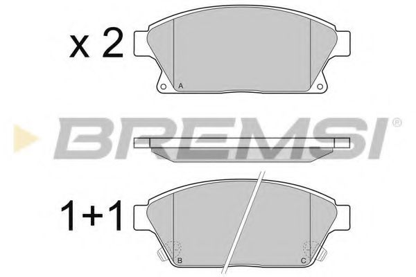 Гальмівні колодки пер. Astra J/Zarifa/Chevrolet Cruze 09- ATE арт. BP3405