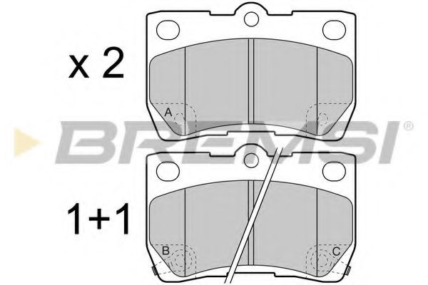 Гальмівні колодки зад. Lexus GS 05-/IS 05- (NBK) BLUEPRINT арт. BP3420