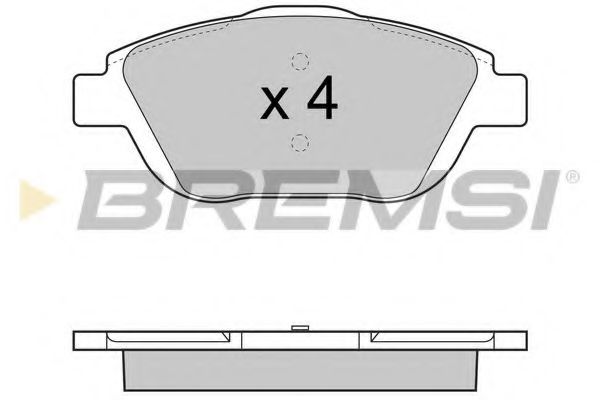 Гальмівні колодки пер. Citroen C3/DS3 09- (Bosch) BLUEPRINT арт. BP3428