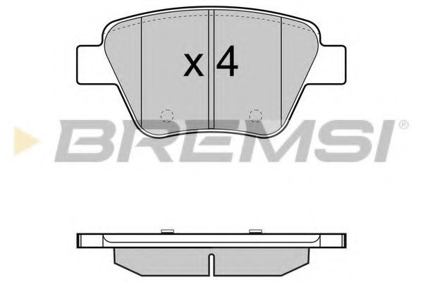 Гальмівні колодки зад. Caddy/Jetta 10-/Golf 09-13 REMSA арт. BP3429