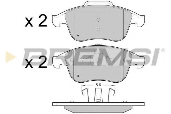 Гальмівні колодки пер. Scenic/Megane 09-16/Clio 13-21 (ATE) (155,3x63x18) BOSCH арт. BP3431