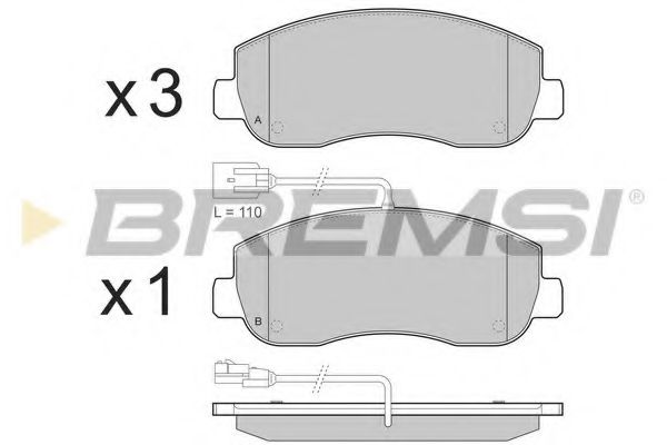 Гальмівні колодки пер. Renault Master III/Opel Movano 10- BOSCH арт. BP3439