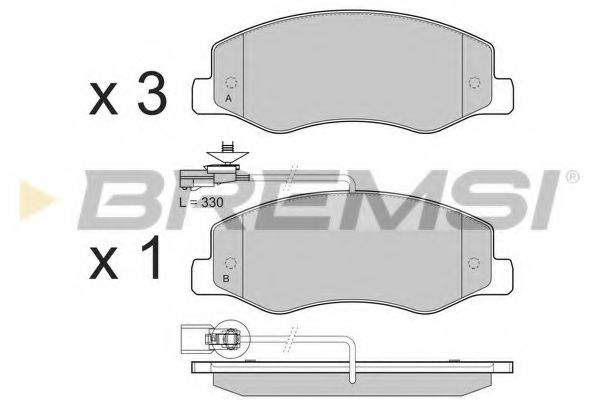 Гальмівні колодки зад. Master/Movano 10- (спарка) BLUEPRINT арт. BP3440