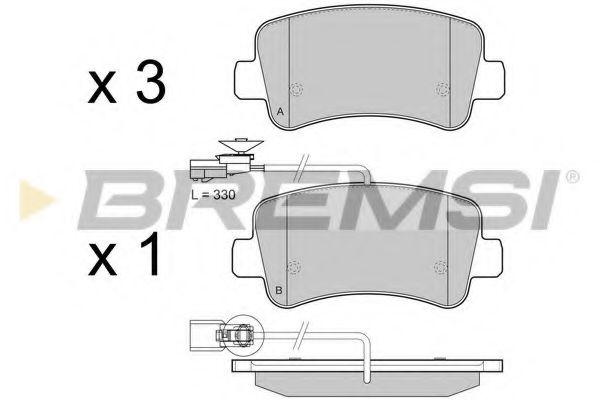 Гальмівні колодки зад. Renault Master III/Opel Movano 10- BLUEPRINT арт. BP3441