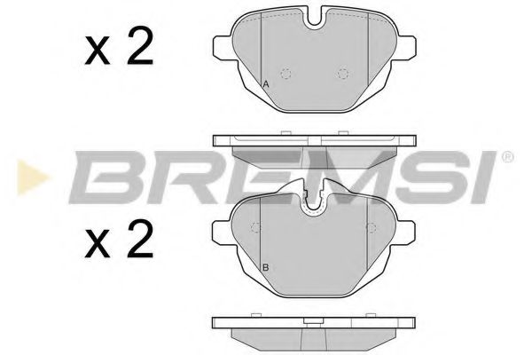 Гальмівні колодки зад. BMW 5 (F10)/X3 (F25) 10- (TRW) TEXTAR арт. BP3449