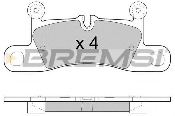 Гальмівні колодки зад. Touareg/Cayenne 10> ABS арт. BP3459