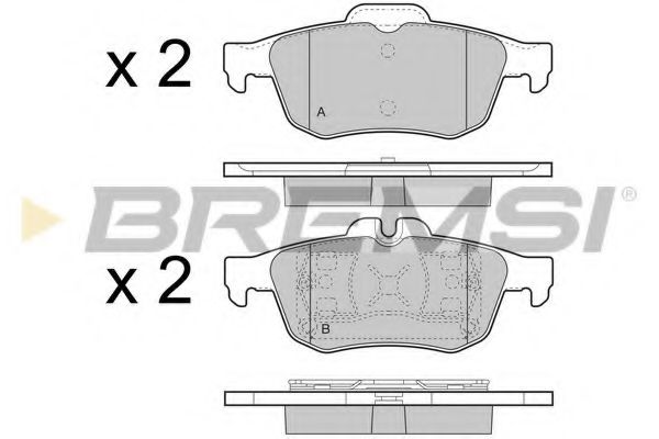 Гальмівні колодки зад. Renault Latitude 11- (ATE) (123,1x50,6x16,9) TRW арт. BP3468