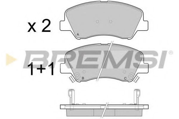 Гальмівні колодки пер. Kia Rio/Hyundai i30 11- (mando) KIA арт. BP3470